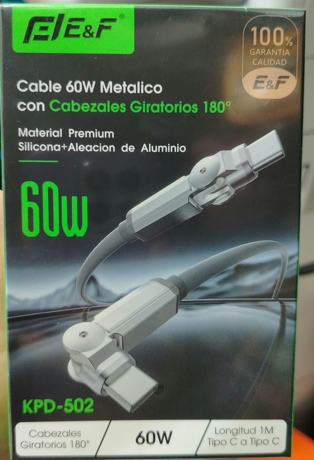 cable 60w metalico Kpd502