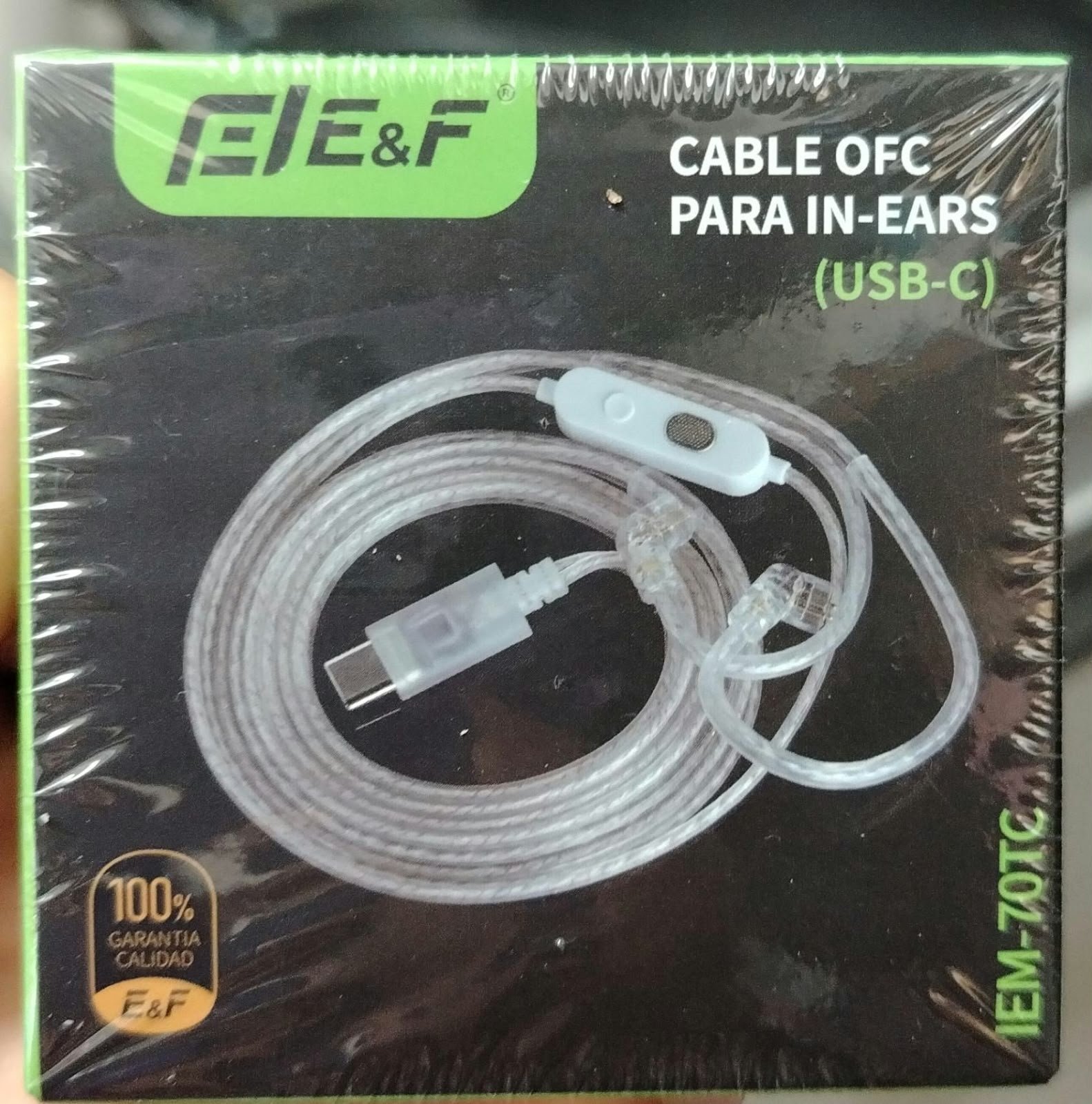 cable ofc para in-ears Iem70tc cable tipo c