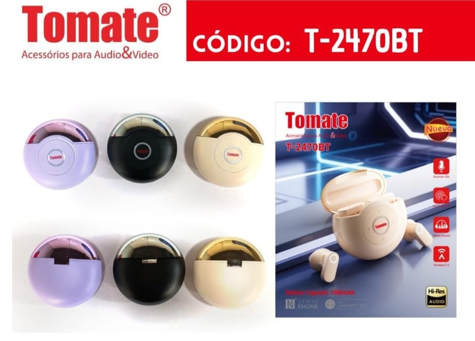 audifono inalambrico tomate t2470bt