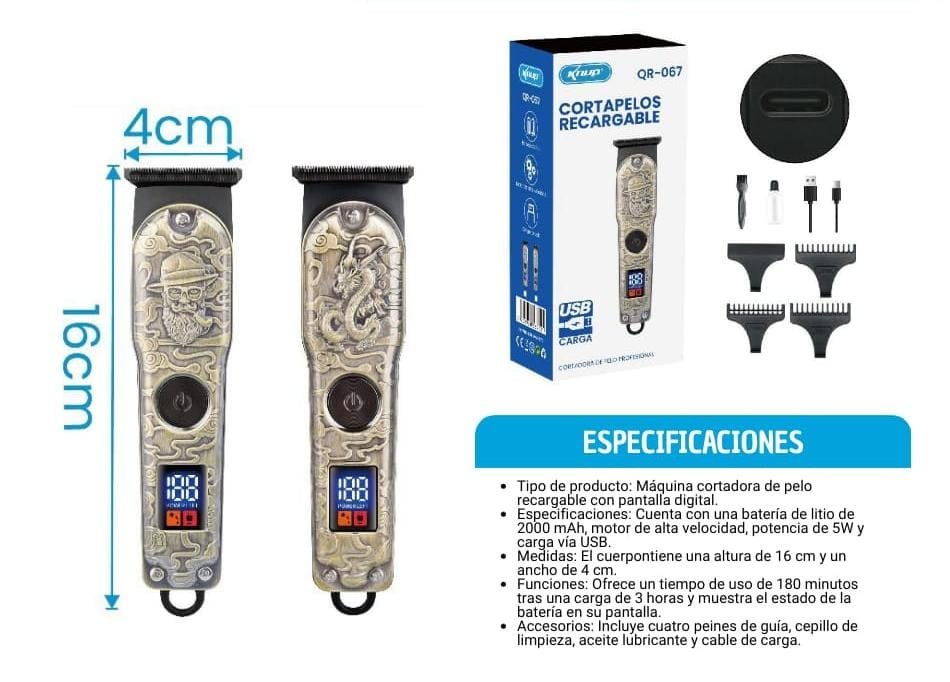 cortadora de pelo qr067