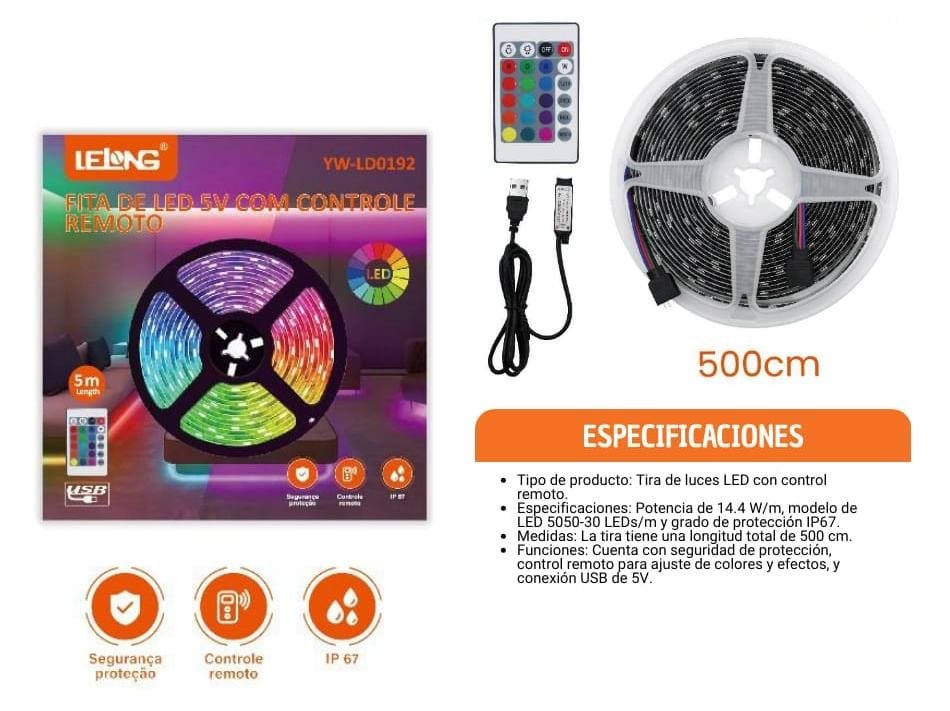 cinta led 5 metros ywld0192