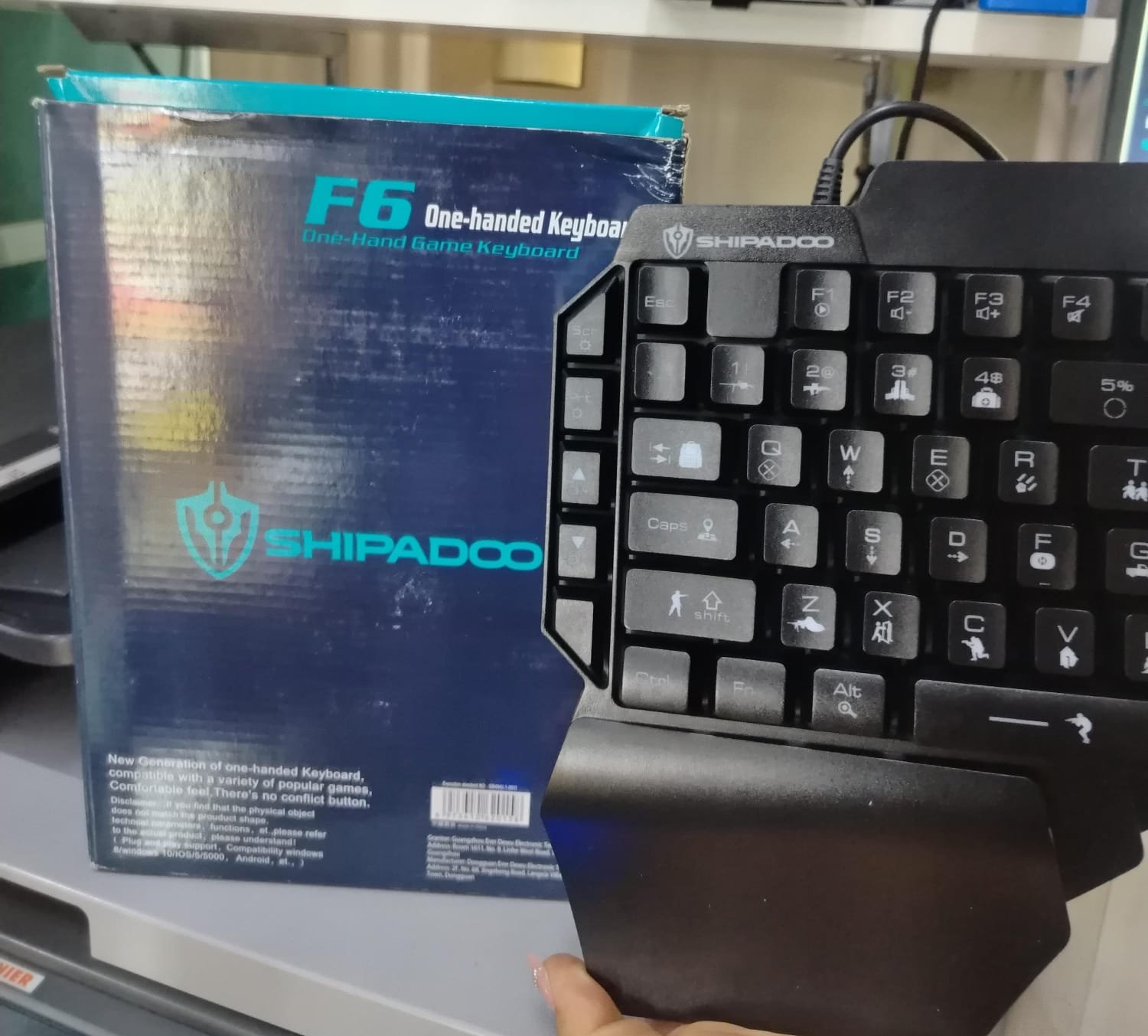f6 one-handed keyboard teclado de una mano