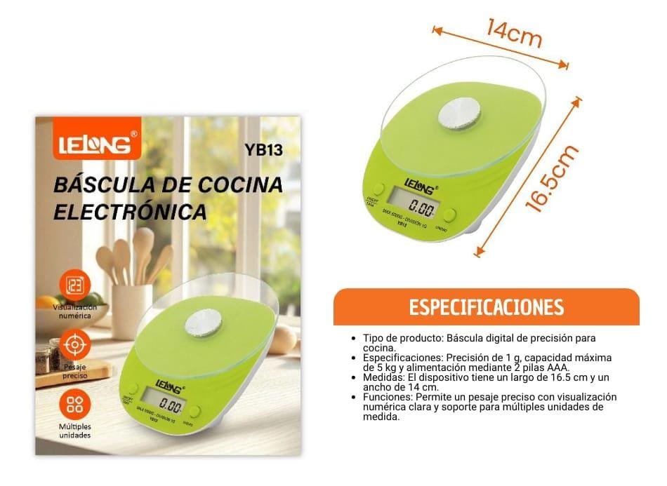balanza de cocina yb 13