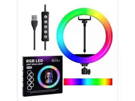 mj33 aro de luz rgb 33 cm 7775701008848 aro 33cm mas tripode
